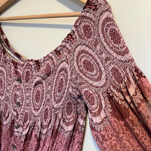 Mason & Belle Carlita Off the Shoulder Button Detail Knit Top NWT - Picture 7 of 11